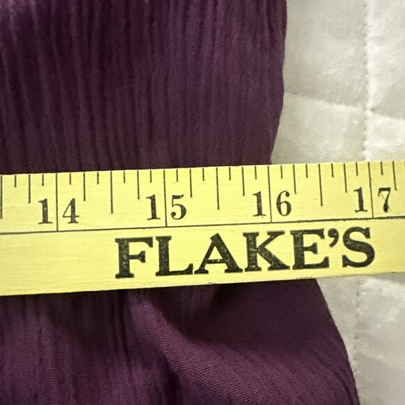 Vintage Fashion Bug Dress Womens 16 Purple Maxi Retro 90s Bohemian Resort Wear - Picture 9 of 11